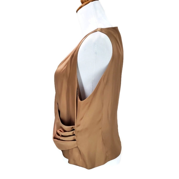 Louis Feraud Gorgeous 100% Silk Wrap Front Tank Blouse with Matching Scarf Set - Picture 3 of 16